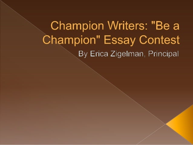 champion slides with writing