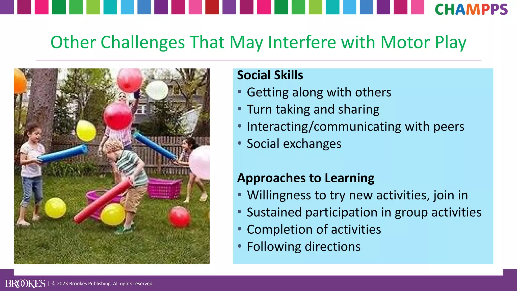 Children In Action Motor Program For Preschoolers CHAMPPS PPT