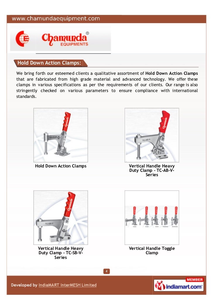 Chamunda Equipments, Ahmedabad, Toggle Clamps