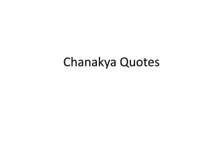 Chanakya Quotes 