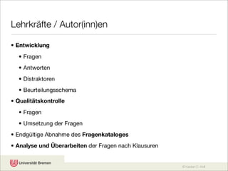 Chancen Fallstricke E Assessment