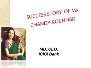 MD, CEO,
ICICI Bank
 