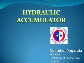 Chandan Nagaraja
1RV08ME021
R.V.College of Engineering,
Bengaluru
 