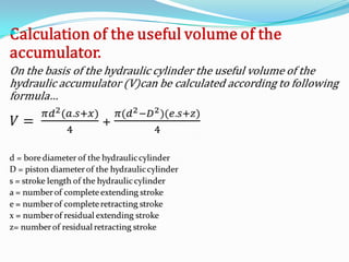 Hydraulic –accumulator circuit
        Accumulator

                                           Cylinder assembly



      ...
