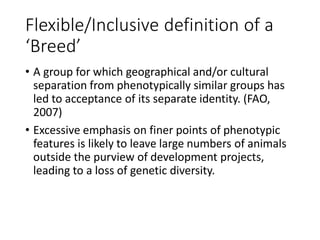 Livestock breed purity: Whose goal?