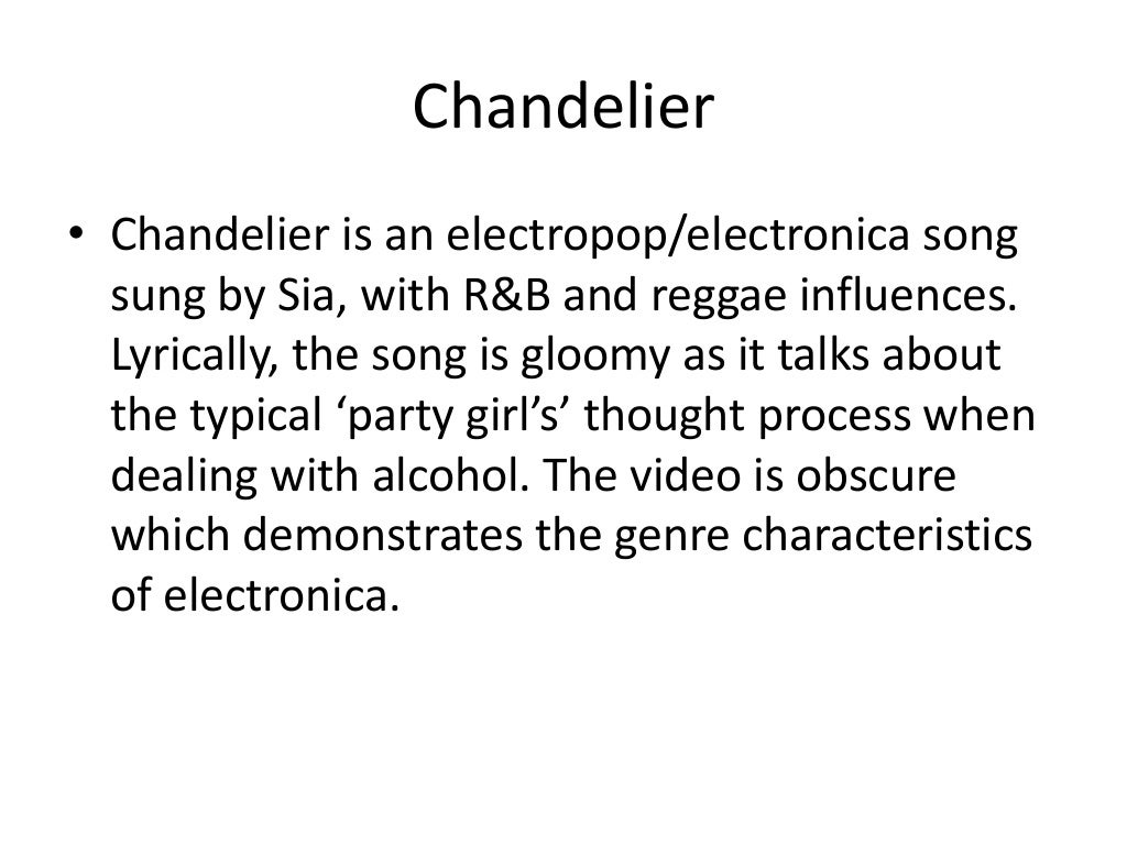 Chandelier Music Video