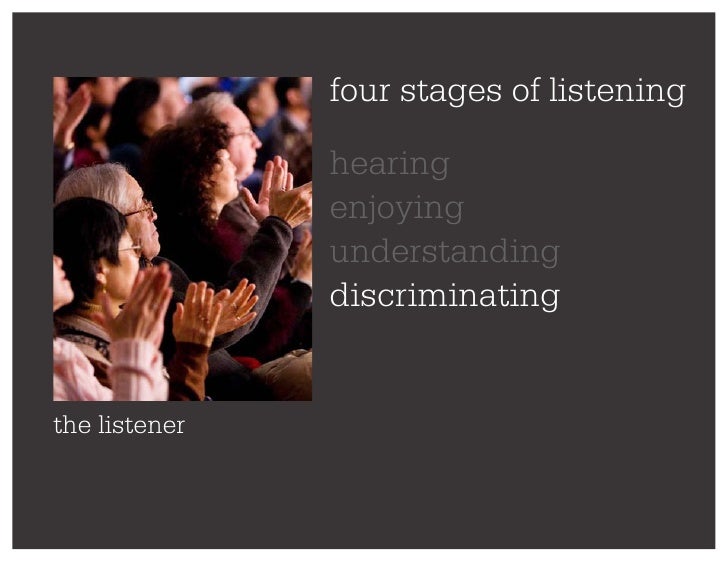 four stages of listening hearing