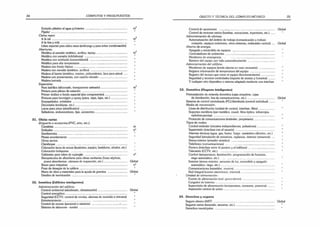 24 CÓMPUTOS Y PRESUPUESTOS
Enduido plástico al agua p/interior ..................................................
Fijador............................................................................................
Cielos rasos:
A la cal ...........................................................................................
A la tiza y cola................................................................................
Látex especial para cielos rasos (antihongo y para evitar condensación)
Aberturas.-
Metálica al esmalte sintético, acrílico, epoxy.....................................
Metálica con esmalte (inhibidores) ....................................... ...........
Metálica con antióxido (convertidores) .............................................
Metálica para alta temperatura .........................................................
Madera con fondo blanco ................................................................
Madera con esmalte (sintético, acrílico) ............................................
Madera al barniz (sintético, marino, poliuretánico. laca para pisos) ....
Madera con preservantes, con caucho clorado............ :....................
Madera lustrada ...............................................................................
Especiales:
Para ladrillos (siliconado, transparente satinado)................................
Pintura para piletas de natación .......................................................
Primer vinílico o fondo especial (dos componentes)..........................
Pinturas para hormigón y epoxy (pisos, tejas, lajas, etc.)...................
Empapelados, entelados ..................................................................
Decorados (molduras, etc.)...............................................................
Lacas para pisos (plastificados).........................................................
Selladores, endurecedores, lijas, accesorios.......................................
31. Obras varias
Zinguerfa o accesorios (PVC, zinc, etc.):
Canaletas........................................................................................
Embudos.........................................................................................
Sombreretes....................................................................................
Piezas acordamiento .......................................................................
Otros uarios:
Claraboyas................................................ ......................................
Colocación tacos de amure (lavatorios, espejos, bastidores, zócalos, etc.)
Colocación botiquines . ..................................................................
Gabinetes para tubos de supergás ...................................................
Receptáculos de albañilería para obras sanitarias (fosas sépticas,
pozos absorbentes, cámaras de inspección, etc.) ...........................
Bases para máquinas ......................................................................
Pozo de desagüe de la caldera..........................................................
Mano de obra y materiales para la ayuda de gremios .......................
Detalles de terminación ...................................................................
32. Inmótica (Edificios inteligentes)
Administración del edificio:
Control ambiental (alumbrado, climatización) ...................................
Control energético..........................................................................
Seguridad (CCTV, control de rondas, alarmas de incendio e intrusos)
Entretenimiento...............................................................................
Control de acceso (personal o visitante) ................................. .........
Sistema de altavoces -sonido ..........................................................
2
m
2
m
2
m
m
n°
n°
Global
n°
Global
Global
OBJETO Y TÉCNICA DEL CÓMPUTO MÉTRICO 25
Control de ascensores ......i..................... .....................................
Control de motores varios (bombas, extractores, inyectores, etc.) ....
Administración de oficinas
Automatización del ámbito de trabajo (comunicación y trabajo
conjunto, equipos exteriores, otros sistemas, ordenador central) ....
Ahorro de energía.
Apagado y encendido de equipos ...................................................
Controladores de ambientes ......... *...................... ..........................
Monitoreo de emergencia ...............................................................
Reinicio del equipo por talla automáticamente .................................
Administración del edificio:
Monitoreo de equipos (envía alarma en caso necesario) ...................
Registra información de temperatura del equipo .............................
Registro del tiempo que corre el equipo (funcionamiento) ................
Seguridad y accesos controlados (reporte de acceso y horarios) .......
Y cualquier otro dispositivo o sistema adaptado mediante una interfase
33. Domótica (Hogares inteligentes)
Preinstalación de vivienda domótica (cajas empalme, cajas
de distribución, bus de comunicaciones, etc.) .................................
Sistema de control centralizada (PC)/distribu¡da (control individual)......
Medio de transmisión:
Línea de distribución (unidad de control, interfase, filtro)...................
Soportes metálicos (par metálico, coaxil, fibra óptica, infrarrojos.
radiofrecuencias) ...........................................................................
Protocolo de comunicaciones (estándar, propietario) ........................
Tipos de nodos:
Control estándar (circuitos independientes, pulsadores).....................
Supervisión (interfase con el usuario) ...............................................
Alarmas técnicas (agua, gas, humo, fuego suministro eléctrico, etc.) .
Seguridad (simulación de presencia, vigilancia, detector presencia) ....
Sirena interior (avisador acústico) ....................................................
Telefónico (comunicaciones) ............................................................
Portero (interfase entre el portero y el teléfono) ................................
Televisión (CCTV. etc.) .................................................................
Confort (temperatura, iluminación, programación de horarios,
riego automático, etc.) .................................................................
Exterior (sirena exterior, sensores de luz. encendido y apagado
automático, riego, etc.).................................................................
Comunicaciones (repetidor, routers) ...............................................
Red integral (correo electrónico, internet) ........................................
Unidad de alimentación:
Fuente de alimentación (red, generadores) .......................................
Cargador de baterías.......................................................................
Supervisión de alimentación (temperatura, consumo, potencia) .......
Aspiración central de polvo..............................................................
34. Derechos y seguros
Seguro obrero (ART) ..........................................................................
Seguros varios (incendio, terceros, etc.) ..............................................
Derechos municipales .........................................................................
Global
Global
Global
Global
 