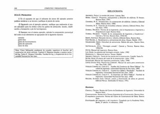446 CÓMPUTOS Y PRESUPUESTOS
22.6.2.P r o b le m a s
1) En el supuesto de que el sobrante de arena del ejemplo anterior
pudiera venderse a un tercero: justifique el precio de venta.
2) Siguiendo con el ejemplo anterior, verifique que realmente el pre­
cio calculado para los áridos cubra los gastos de extracción, lavado, clasifi­
cación y transporte a pie de hormigonera.
3) Siempre con el mismo ejemplo, calcular la composición porcentual
del costo si sus elementos se agrupasen de la siguiente manera:
cemento
gastos fijos
gastos de funcionamiento
gastos de operación
mano de obra
Nota: Como bibliografía ampliatoria de consulta, sugerimos el Auxiliar del
constructor de obras edilicias, Capítulo II. Máquinas pesadas y equipos varios,
del lng. Carlos E. Vázquez Cabanillas. Facultad de Ing. y Arquitectura de la Uni­
versidad Nacional de San Juan.
BIBLIOGRAFIA
ARCIPRETE, PAOLO: Le analisi dei prezzi. [.aterza, Bari.
Berra, César A.: Proyectos, presupuestos y dirección de edificios. El Ateneo,
Buenos Aires, 1947.
CHANDÍAS, M. E.: Introducción a la construcción de edificios. Librería y Editorial
Alsina, Buenos Aires, 1982.
C handías, M. E.: Tasación de inmuebles urbanos. Librería y Editorial Alsina. Bue­
nos Aires, 1954.
DURRIEU, MAURICIO: Técnica de la Ingeniería y de la Arquitectura e Ingeniería y
Arquitectura Legal. Buenos Aires.
DURRIEU, MAURICIO: “Tratado de los presupuestos de Ingeniería y Arquitectura".
Ciencia y Técnica, Buenos Aires, 1935/40.
Ernitz, A nat0U0: Manuales técnicos. Librería y Editorial Alsina, Buenos Aires.
Fo n t MaymÓ, J.: Rendimiento y valoraciones de obras. Dossat, Madrid, 1947.
G oldenh orn , SIMÓN: Calculista de estructuras. Edición del autor, Buenos Aires,
1956.
GOTTSCHALCK, O ttO: “Hormigón armado". Ciencia y Técnica, Buenos Aires.
1943/44.
H üTTE: Manual del ingeniero, Buenos Aires.
Luz, DAVID: La práctica del hormigón armado. Labor, 1942
MAZZOCCHI, L.: Memorial técnico. Dossat, Madrid.
NiKUSON, CARLOS A.: Teoría de los precios de la construcción, Castellví, Santa Fe.
RlTTER, H uGO: El precio del coste de la construcción. Labor. 1942.
SCHLEICHER: Manual del ingeniero constructor, Labor, 1948.
U nited States Steel Productos Com pany: Manual de acero para construccio­
nes. New York, 1921.
Vázquez Cabanillas, C arlos E.: "Auxiliar del Conductor de Obras Edilicias''. Fa­
cultad de Ingeniería, Universidad Nacional de San Juan, 1982.
Vázquez Cabanillas, Carlos E
.- "Control de Calidad y Resultados". Facultad de
Ingeniería, Universidad Nacional de San Juan, 1983.
VÁZQUEZ Cabanillas. C arlos E.: 'El Supervisor de Obras Públicas”. Facultad de
Ingeniería, Universidad Nacional de San Juan, 1985.
WACKER, A lfonso JUAN: Cálculo, costos y financiación de obras en genera!,
Editorial Mersur. Distribuidor El Ateneo. 1951.
Revistas
Ciencia y Técnica. Revista del Centro de Estudiantes de Ingeniería. Universidad de
Buenos Aires.
Construcciones. Revista de la Cámara Argentina de la Construcción. Buenos Aires.
El arquitecto constructor. Revista del Centro de Constructores de Obras. Buenos
Aires.
Enciclopedia del ingeniero y del arquitecto. Compilado por la Academia Hütte,
Berlín, 2aedición. 4 volúmenes, 1950.
 
