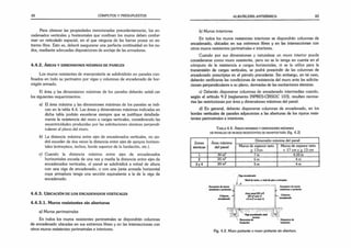 82 CÓMPUTOS Y PRESUPUESTOS
Para obtener las propiedades mencionadas precedentemente, los en­
cadenados verticales y horizontales que confinan los muros deben confor­
mar un reticulado espacial, en el que ninguna de las barras posea un ex­
tremo libre. Esto es, deberá asegurarse una perfecta continuidad en los nu­
dos, mediante adecuadas disposiciones de anclaje de las armaduras.
4.4.2. ÁREAS Y DIMENSIONES MÁXIMAS DE PANELES
Los muros resistentes de mampostería se subdividirán en paneles con­
finados en todo su perímetro por vigas y columnas de encadenado de hor­
migón armado.
El área y las dimensiones máximas de los paneles deberán satisf< cer
los siguientes requerimientos:
a) El área máxima y las dimensiones máximas de los paneles se indi­
can en la tabla 4.4. Las áreas y dimensiones máximas indicadas en
dicha tabla podrán excederse siempre que se justifique detallada­
mente la resistencia del muro a cargas verticales, considerando las
excentricidades producidas por las solicitaciones sísmicas perpendi­
culares al plano del muro.
b) La distancia máxima entre ejes de encadenados verticales, no po­
drá exceder de dos veces la distancia entre ejes de apoyos horizon­
tales (entrepisos, techos, borde superior de la fundación, etc.).
c) Cuando la distancia máxima entre ejes de encadenados
horizontales exceda de una vez y media la distancia entre ejes de
encadenados verticales, el panel se subdividirá a mitad de altura
con una viga de encadenado, o con una junta armada horizontal
cuya armadura tenga una sección equivalente a la de la viga de
encadenado.
4.4.3. U b ic a c ió n d e l o s e n c a d e n a d o s v e r t ic a l e s
4.4.3.1. Muros resistentes sin aberturas
a) Muros perimetrales
En todos los muros resistentes perimetrales se dispondrán columnas
de encadenado ubicadas en sus extremos libres y en las intersecciones con
otros muros resistentes perimetrales e interiores.
ALBAÑILERÍA ANTISÍSMICA 83
b) Muros interiores
En todos los muros resistentes interiores se dispondrán columnas de
encadenado, ubicadas en sus extremos libres y en las intersecciones con
otros muros resistentes perimetrales e interiores.
Cuando por sus dimensiones y naturaleza un muro interior pueda
considerarse como muro resistente, pero no se lo tenga en cuenta en el
cómputo de la resistencia a cargas horizontales, ni se lo utilice para la
transmisión de cargas verticales, se podrá prescindir de las columnas de
encadenado prescriptas en el párrafo precedente. Sin embargo, en tal caso,
deberán verificarse las condiciones de resistencia del muro ante las solicita­
ciones perpendiculares a su plano, derivadas de las excitaciones sísmicas.
c) Deberán disponerse columnas de encadenado intermedias cuando,
según el artículo 9.2 (reglamento INPRES-CIRSOC 103), resulten necesa­
rias las restricciones por área y dimensiones máximas del panel.
d) En general, deberán disponerse columnas de encadenado, en los
bordes verticales de paneles adyacentes a las aberturas de los muros resis­
tentes perimetrales e interiores.
Tabla 4.4. áreas máximas y dimensiones máximas
DE PANELES DE MUROS RESISTENTESDE MAMPOSTERÍA (fig. 4.2)
Zonas
sísmicas
Área máxima
del’panel
Dimensión máxima del panel
Muros de espesor neto
> 17cm
Muros de espesor neto
< 17 cm y > 13 cm
1 30 m2 7 m 4,50 m
2 25 m2 6 m 4 m
3 y 4 20 m2 5 m 4 m
,Viga encadenado
Nivel de techo, o nivel de pisoo entrepiso
Encuentrode muros
exterioreso portantes ^
Columna
encadenado
Area panel (20 m
*)
(30 m* zona 1)
S 5 m (7 m zona 1)
Encuentro de muros
exterioreso portarles
Columna
encadenado
Viga encadenado nivel
terreno
Elementosde
fundación
Elementos de
fundación
Fig. 4.2. Muro portante o muro portante sin abertura.
 
