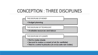 CONCEPTION : THREE DISCIPLINES
 