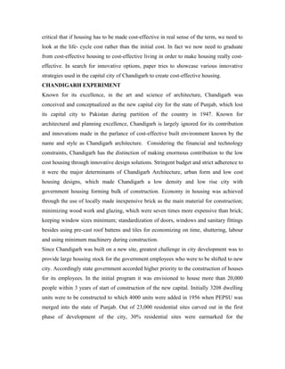 Picture of Chandigarh experiment with low cost housing | DOC