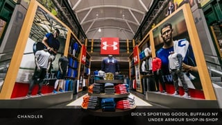 DICK’S SPORTING GOODS, BUFFALO NY
UNDER ARMOUR SHOP-IN-SHOP
 