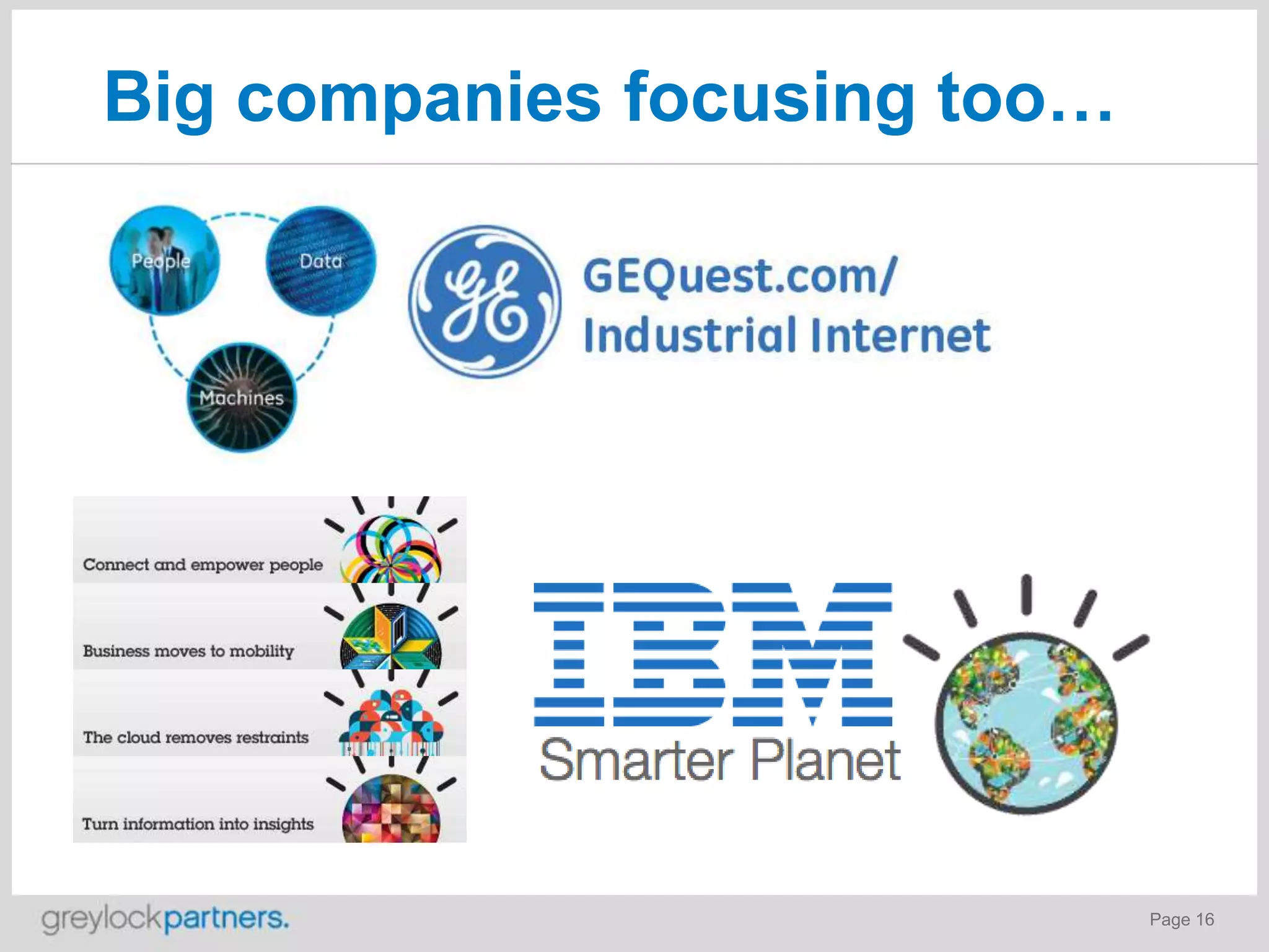 Big companies focusing too…

Page 16

 