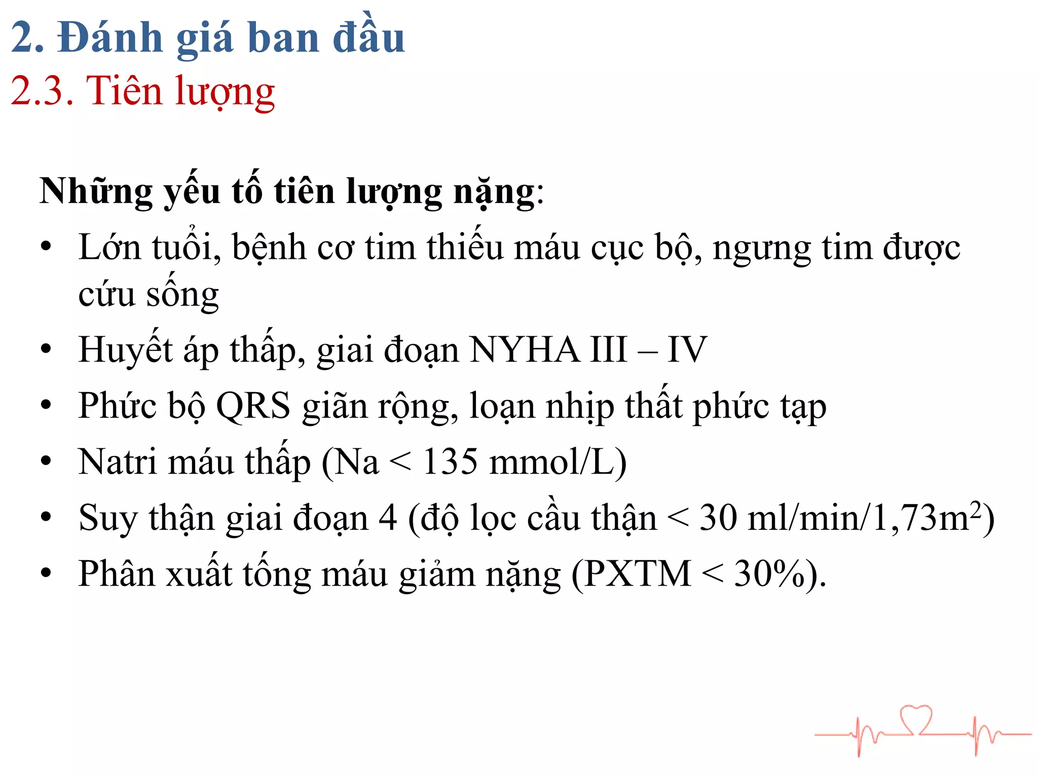 Chan doan va dieu tri suy tim man | PPTX