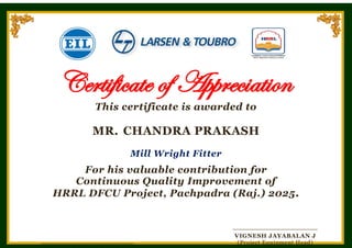 Chandra Prakash.docx how to make appreciation | DOCX