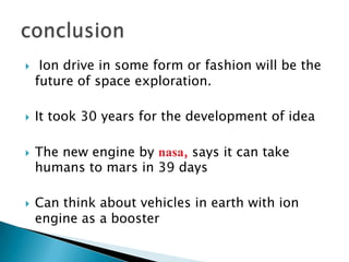 Ion Drive Engine | PPTX