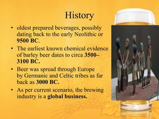 beer processing and health benefits. | PPTX