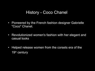 IC Women's History Hop: CoCo Chanel 