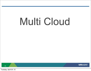 Multi Cloud



     34

Tuesday, April 24, 12
 