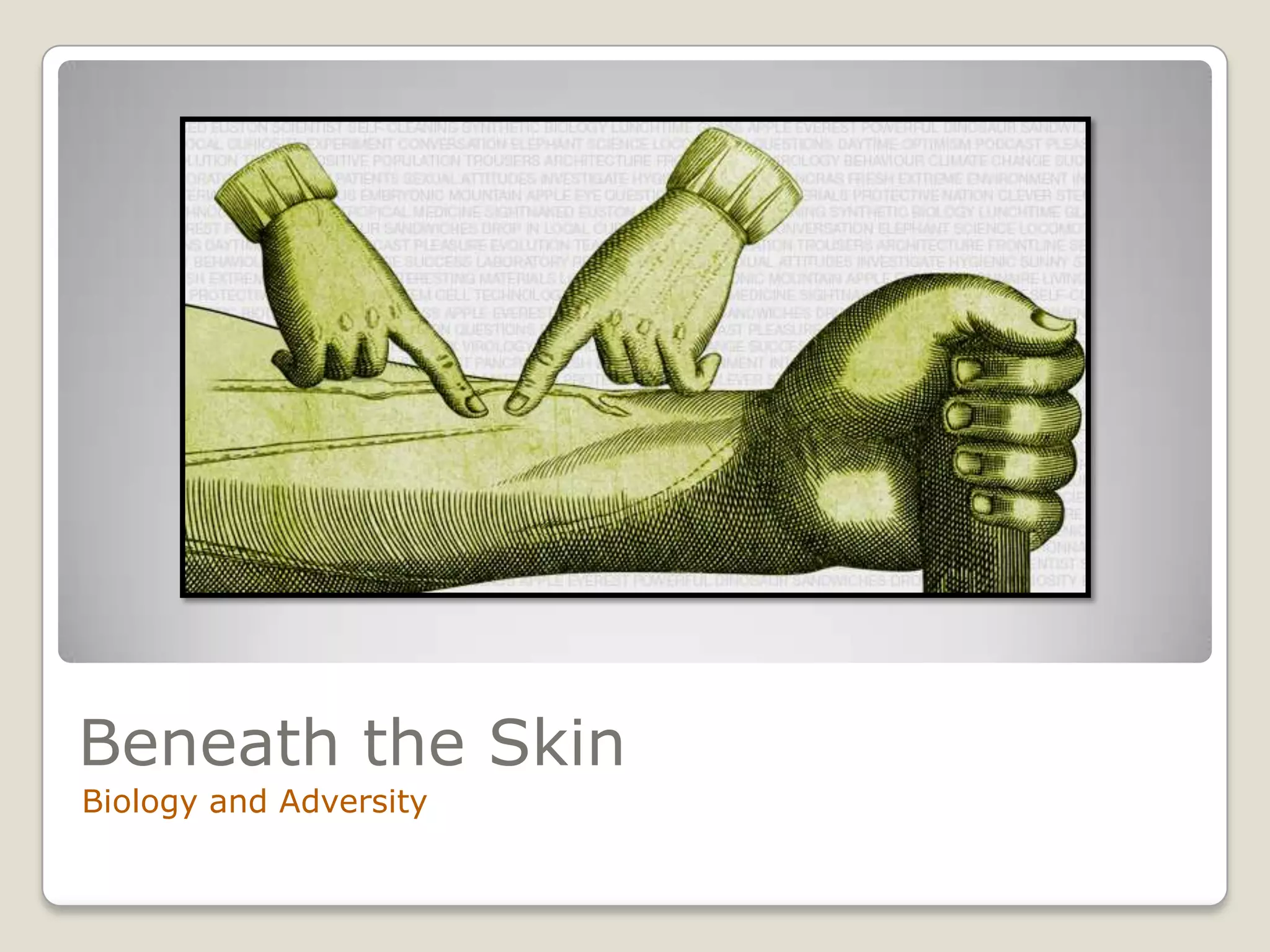 Beneath the Skin
Biology and Adversity
 