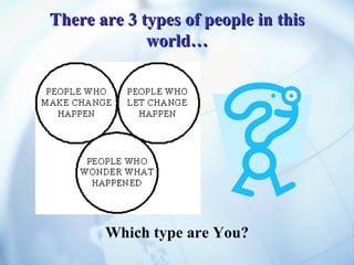 There are 3 types of people in this world… Which type are You? 