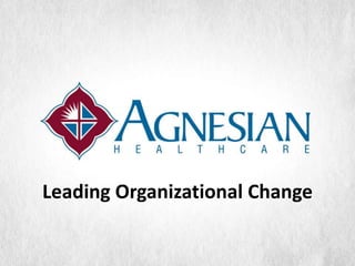 Leading Organizational Change
 