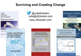 ©2012-2018 by IT-communication.com11
@JuttaEckstein
Jutta@JEckstein.com
www.JEckstein.com
Surviving and Creating Change
 
