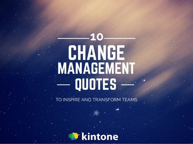 10 Change Management