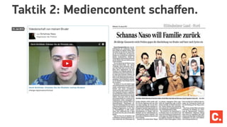 Taktik 2: Mediencontent schaﬀen.
 