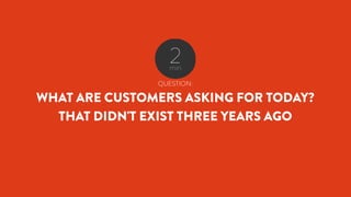 QUESTION:
WHAT IS THE GAP BETWEEN YOU AND YOUR
CUSTOMERS TODAY AND IN THREE YEARS?
IN 2009 MICROSOFT ESTIMATED THAT WITHIN...