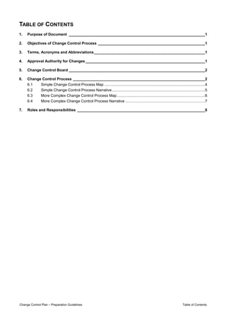 Change%20control%20plan%20preparation%20guidelines | PDF | Computing ...