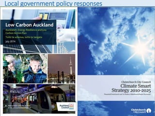21
Local government policy responses
 