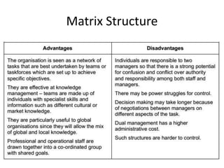 Matrix Structure
 