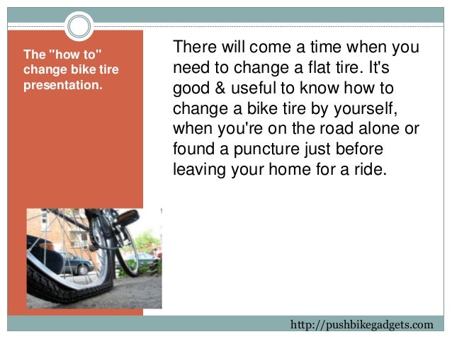 change bike tire presentation