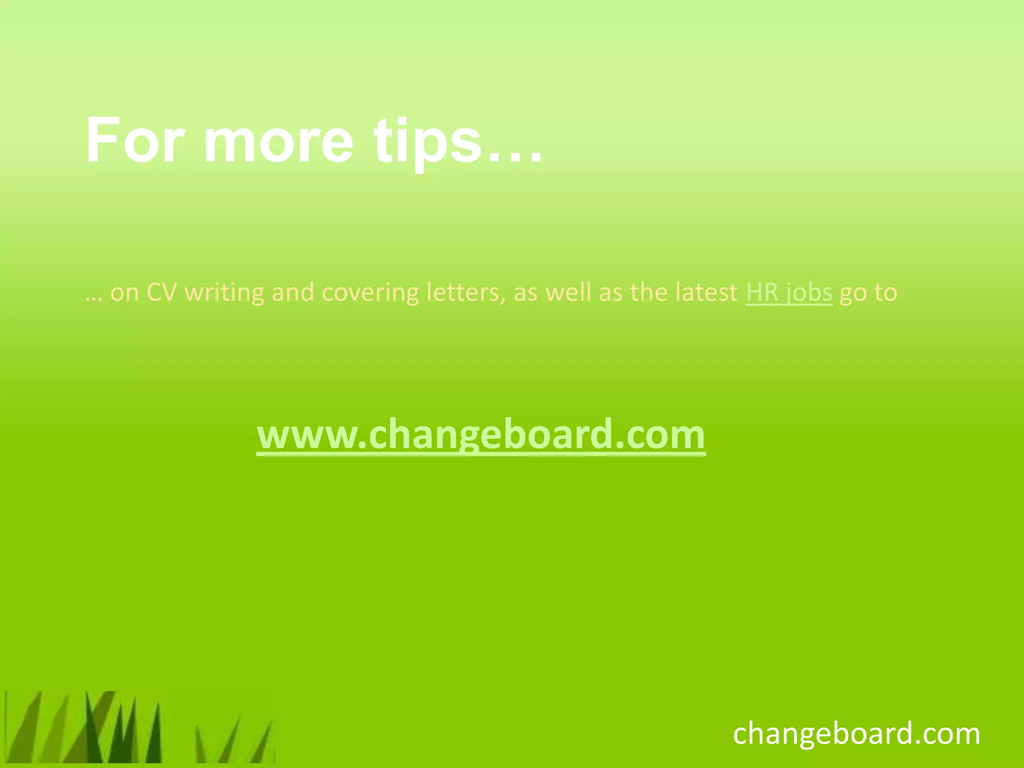 Common cv errors pptx resume writing and advice job search