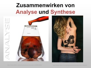 Zusammenwirken von
Analyse und Synthese
http://www.flickr.com/photos/sarahidzerda/3381109440/http://www.flickr.com/photos/trans-formation/288526982/
 