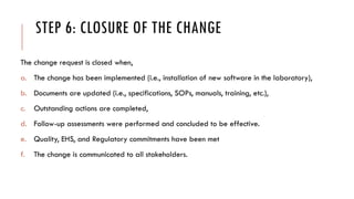 Change control Vs. Change control management | PPTX