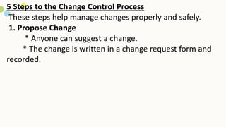 Change Control in Software Project Management | PDF
