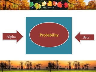 ProbabilityAlpha Beta
 