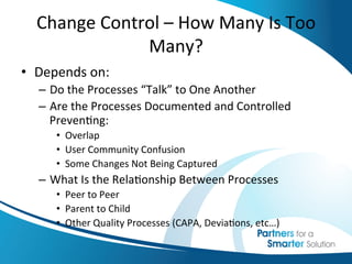Change control and configuration | PDF