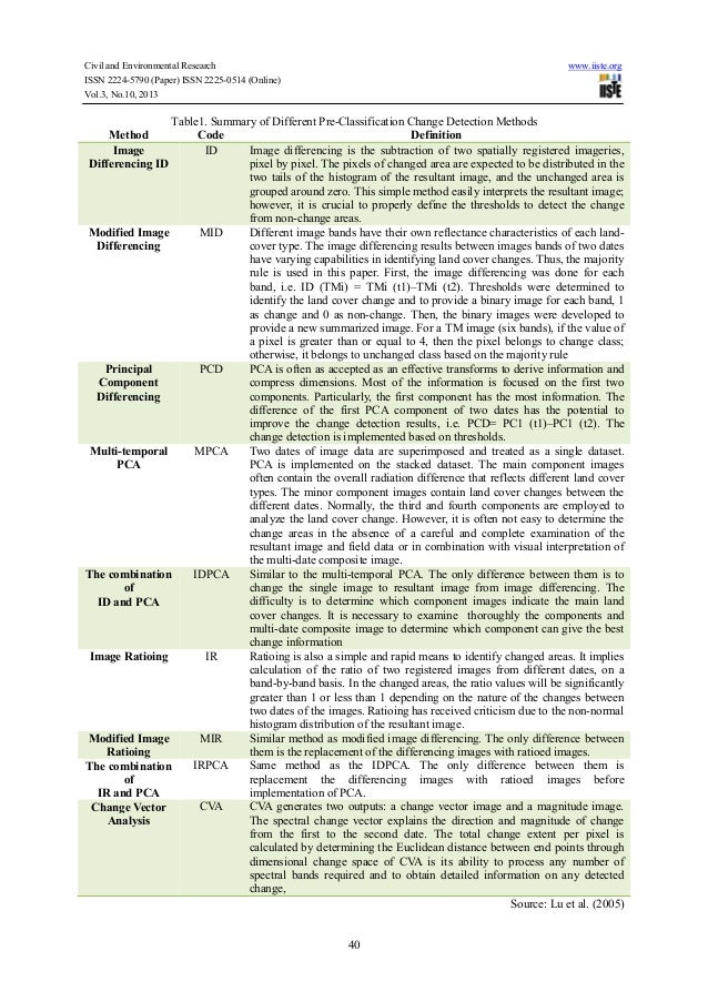 thesis on change detection thesis on change detection