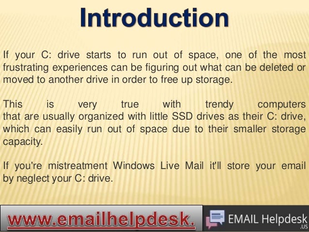 How To Change Email Storage Location In Windows Live Mail