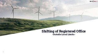 Shifting of Registered Office
-Outside Local Limits-
1
 