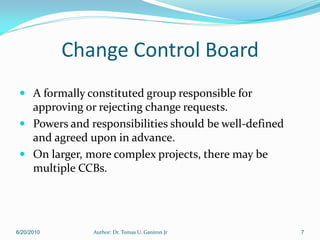 Change Management | PDF
