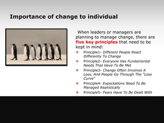 Importance of change to individual

                              When leaders or managers are
                           ...