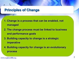 Change Principles Change management | PPT
