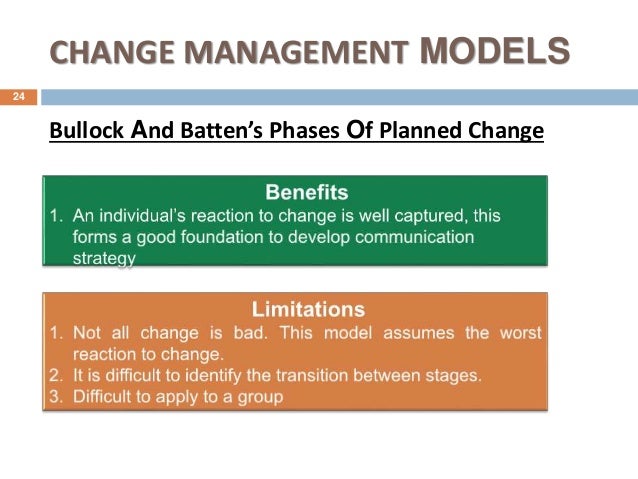 Bullock And Batten Change Model Advantages – OZIEH
