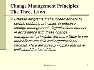 Change Principles Change management | PDF