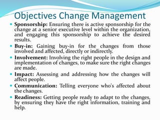 Change management and Managing Change as a Process | PPTX